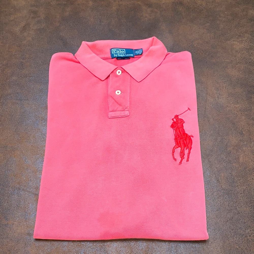 Polo Ralph Lauren Size XL  faded red polo shirt.